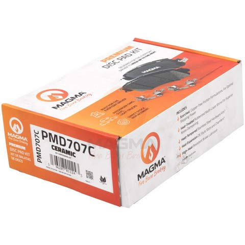 PREMIUM Disc Brake Pad Set - FRONT - #PMD707C - Image 4