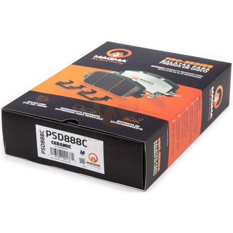 PRO-SERIES Disc Brake Pad Set - FRONT - #PSD888C - Image 4